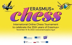 Internationell schacktävling för att fira Erasmus+.
