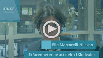 Elio Martorelli Nilsson, student och eventchef på EU-akademin