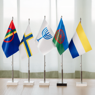Nationella minoriteternas flaggor