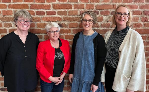 Projektledarna Ingela Höök, Kristina Höök-Patriksson, Sara Wahrby och Anna Leijon. Foto: Gustav Enander. 