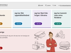 Startsidan på Informationsverige.se