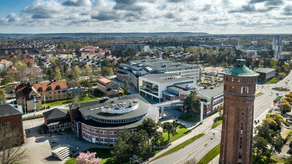 Bild över campus ovanifrån