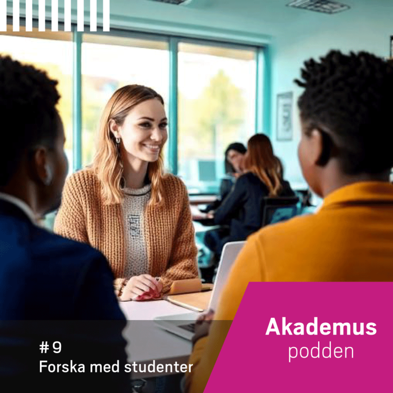 Lärare och studenter i en diskussion i klassrummet.
