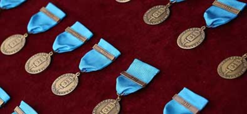 Medaljer.