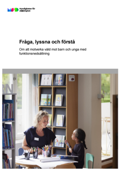 Framsida av kunskapssammanställningen fråga, lyssna och förstå.ympning hos gravida.