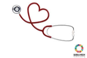 Stetoskop format som ett hjärta