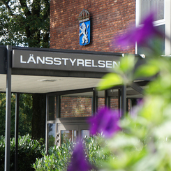Foto på Länsstyrelsens entre