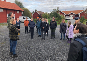 Studiebesök på Kängsta Naturbruk. Foto: Anna Lindgren