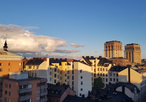 Utsikt över Stockholm och Kungstornen. Foto: Christina Fagergren