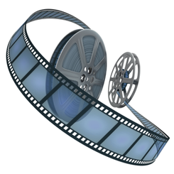 Grafik. Rulle med smalfilm.