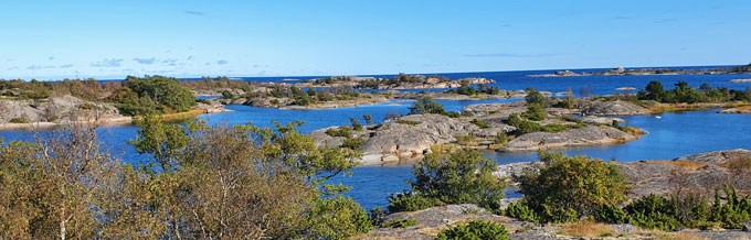 Långviksskär. Skärgårdsmiljö med kobbar och skär.