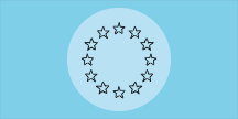 EU-symbol, stjerner i en sirkel. Illustrasjon