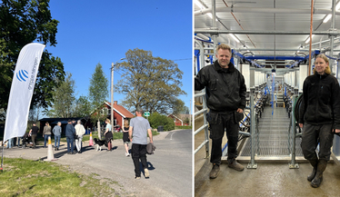 Lantbrukskväll hos Edward och Annika Sjödal, Guddarp, Ljungby.