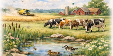 Vatten i odlingslandskapet.