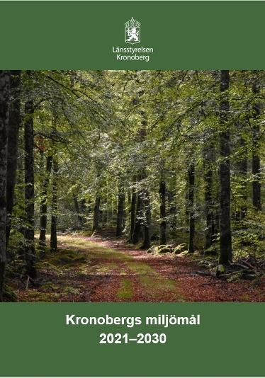 Framsida Kronobergs miljömålsdokument.