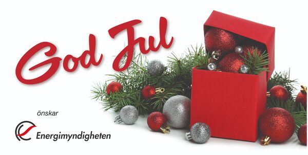 Dekorationsbild med önskan om God Jul