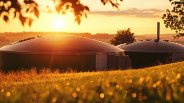 dekorativ bild på biogasanläggning