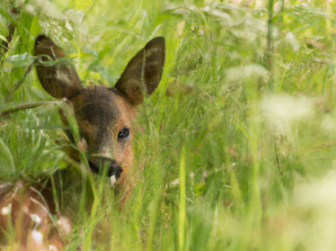 Foto: AI rådjurskid i gräs
