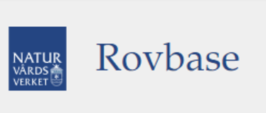 Logo för Rovbase med Naturvårdsverkets emblem.