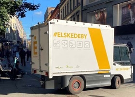 In the Elskedeby project diesel cars were replaced with smaller electric vehicles in city distribution in Oslo. Photo: TØI 