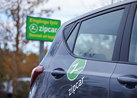 Zipcar carsharing vehicle in Iceland. Photo: Zipcar Facebookpage/Hafnarfjordur Municipality