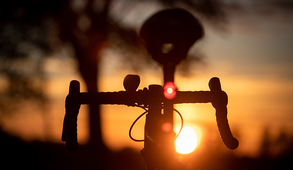 Cykellyse i solnedgång. Foto: Katja Kircher