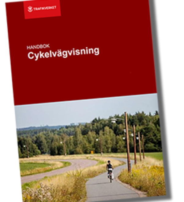 Framsidan på Handbok Cykelvägvisning.
