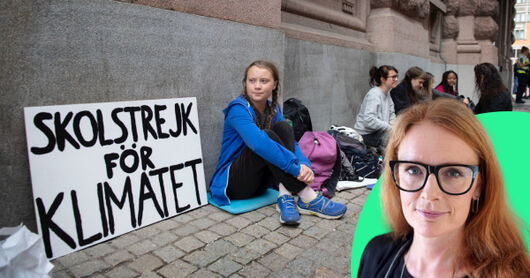 PR-konsulten får komma nära – demonstranten ska bort