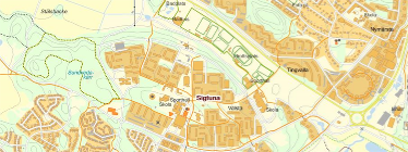 Kartbild över Sigtuna
