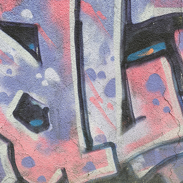 Close-up of abstract graffiti. Photo.