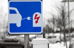 Laddplats för elbil.