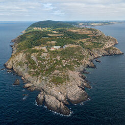 flygbild över Kullahalvön